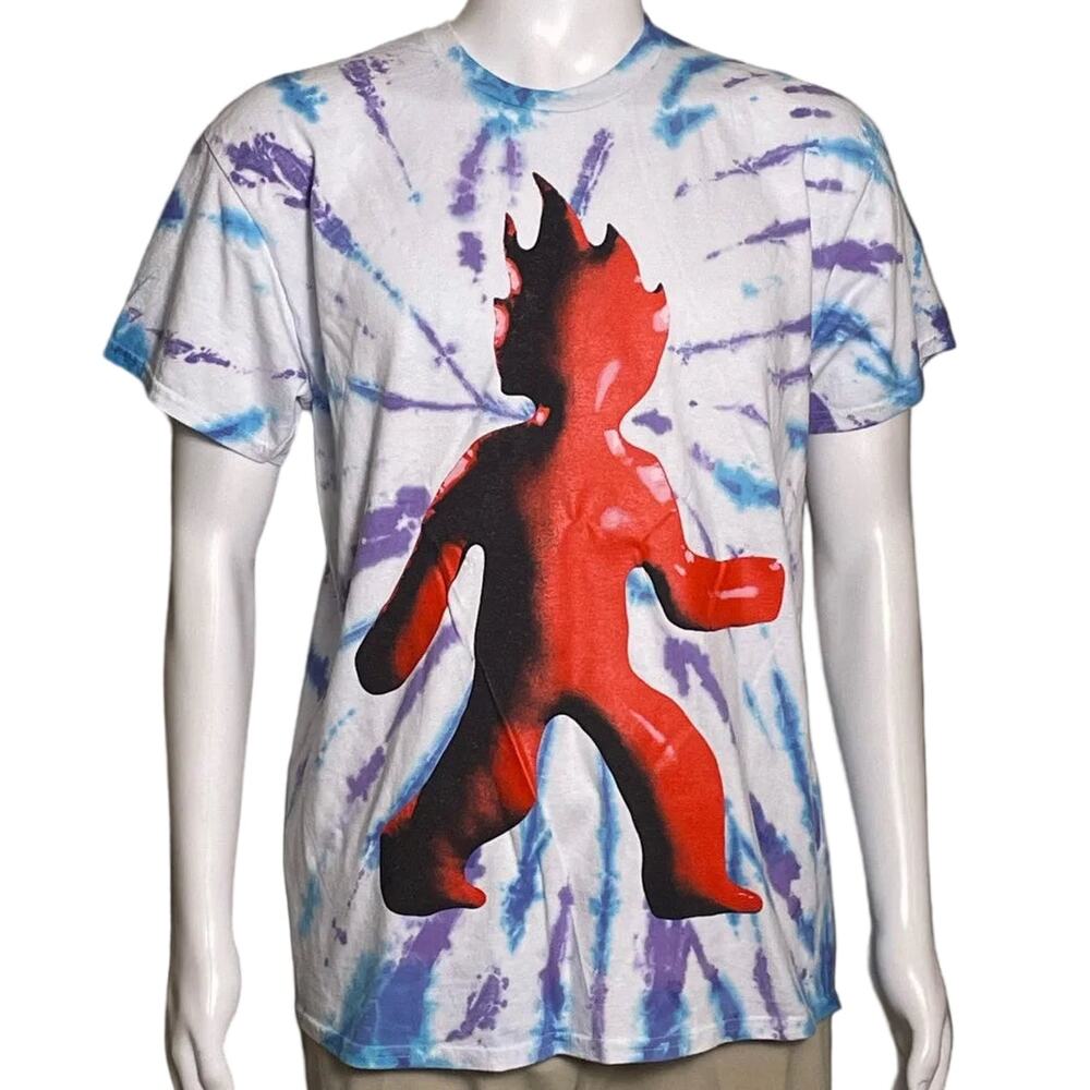 Travis Scott 2021 Astroworld Festival Utopia Man On Fire Tie Dye T-Shirt Medium